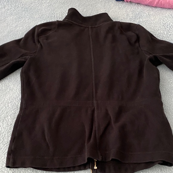 Ralph Lauren Black Zip-Up Jacket with Gold Accents - Picture 4 of 4